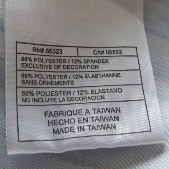 Nike Golf Dri Fit Striped Short Sleeved Button Front Shirt Men's Large - Picture 9 of 11